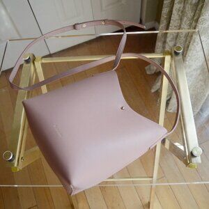 Vintage SAMARA Powder Pink Vegan Leather Shoulder Bag Purse
